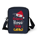 Christmas Nurse Crew Pattern Messenger Bag - Santa's Favorite