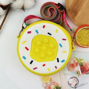 Mini Donut Silicon Bag Candy Water-proof Wallet for Kids Girls
