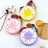 Mini Donut Silicon Bag Candy Water-proof Wallet for Kids Girls