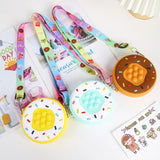 Mini Donut Silicon Bag Candy Water-proof Wallet for Kids Girls