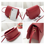 Mini Women Shoulder Bags Solid High Soft PU Hasp Lovely Girl Packet