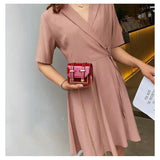 Mini Crossbody Bag Lingge Shoulder Bag Spring Summer Version