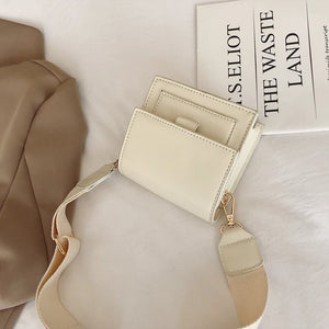 Mini Flip Square bag PU Leather Women's Handbag