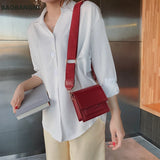 Mini Flip Square bag PU Leather Women's Handbag