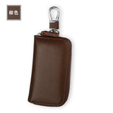 Mini Leather Zipper Key Holder Organizer Men Women