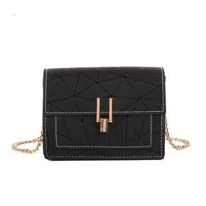 Geometric Clutch Chain Crossbody Bags Women Shoulder Messenger Small Square Bags