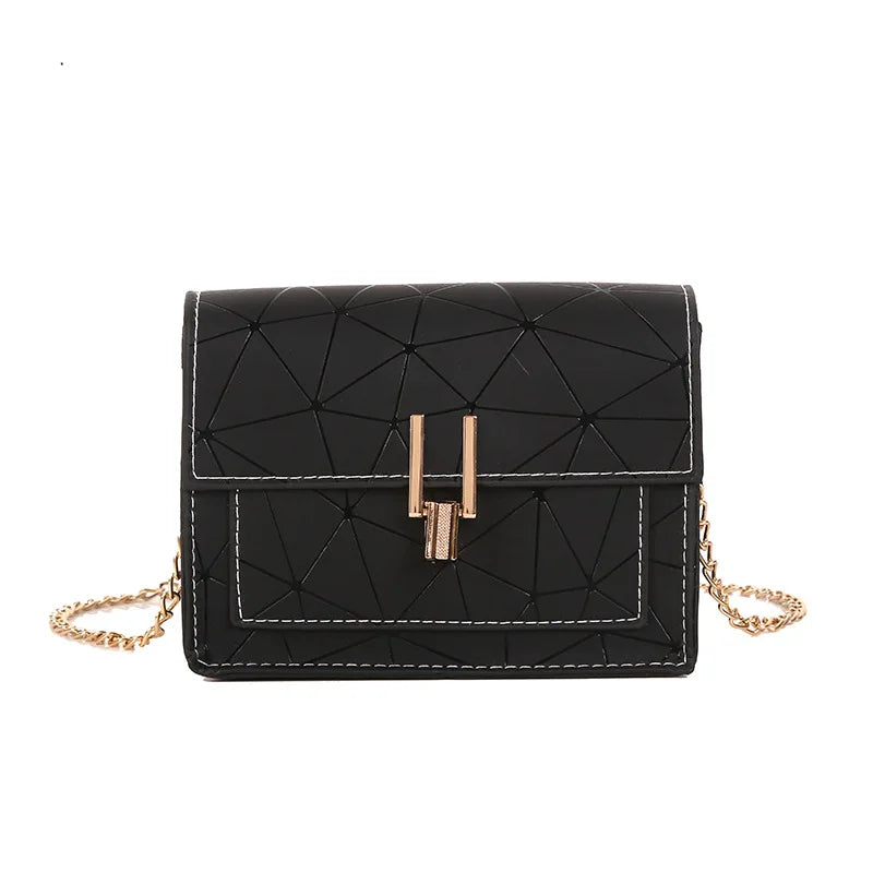 Geometric Clutch Chain Crossbody Bags Women Shoulder Messenger Small Square Bags