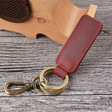 Cowhide Leather Mini Holder Bag Keychain for Car Keys Women Men Gift