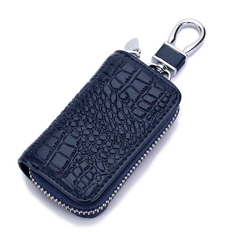 Premium Leather Keychain Housekeeper Car Key Case