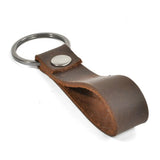 Cowhide Leather Key Ring Holder Bag Keychain Pocket for Car Keys Women Men