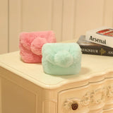 Mini Plush Kids Girls Handbag Pom Pom Shoulder Messenger