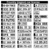 Personalized Car Plate Name Phone Number Lettering Keychain