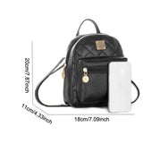 Large Capacity Waterproof PU Leather Backpack