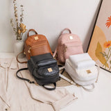 Large Capacity Waterproof PU Leather Backpack
