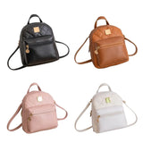 Large Capacity Waterproof PU Leather Backpack