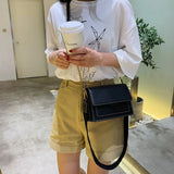 Green Mini Leather Crossbody Bag for Women Chain Shoulder Bag