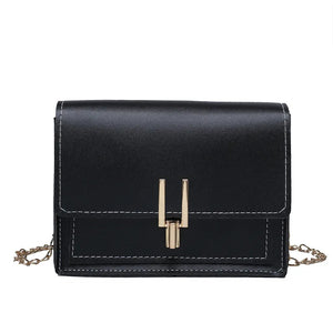 Leather Crossbody Bag Women Chain Shoulder Messenger Bag