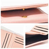 Mini Leather Women Small Wallets Short Purse ID Bag Card Holder Coin Purse