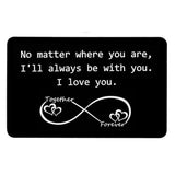 Engraved Wallet Inserts for Boyfriend - Anniversary Gift for Men