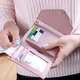 Mini Tassel Wallet Women Purse Short Students Lovely Purse Female Small Wallet