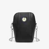 Leather Phone Bag Zipper Wallet Fanny Pack Chain Shoulder Bag