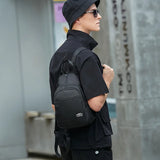 Waterproof Mini Men's Backpack Small Shoulder School Bag Canvas Travel Backpacks