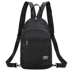 Waterproof Mini Men's Backpack Small Shoulder School Bag Canvas Travel Backpacks