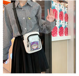 Mini Messenger Bag Women's PVC Transparent Ita Bag Ladies Shoulder Bag