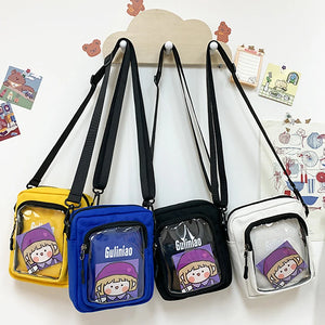Mini Messenger Bag Women's PVC Transparent Ita Bag Ladies Shoulder Bag