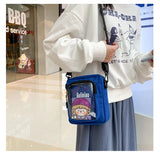 Mini Messenger Bag Women's PVC Transparent Ita Bag Ladies Shoulder Bag
