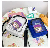 Mini Messenger Bag Women's PVC Transparent Ita Bag Ladies Shoulder Bag