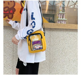 Mini Messenger Bag Women's PVC Transparent Ita Bag Ladies Shoulder Bag