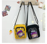 Mini Messenger Bag Women's PVC Transparent Ita Bag Ladies Shoulder Bag