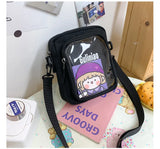 Mini Messenger Bag Women's PVC Transparent Ita Bag Ladies Shoulder Bag