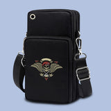 Mini Phone Wallet Outdoor Arm Bag Skull Print Case for iPhone Xiaomi Universal