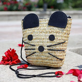 Mini Mouse Straw Bag Kids Messenger Beach Bag 05008885