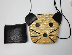 Mini Mouse Straw Bag Kids Messenger Beach Bag 05008885