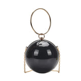 European Round Acrylic Ball Tote Party Wedding Evening Clutch Bag