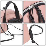 Women's Mini PU Leather Backpack with Tassel Zipper