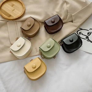 Mini PU Leather Girls Small Purse Crossbody Jelly Shoulder Bag