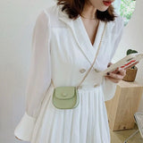 Mini PU Leather Girls Small Purse Crossbody Jelly Shoulder Bag