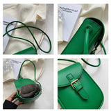 Mini PU Leather Crossbody Bag For Woman Phone Shoulder Side Bags Handbag Purses