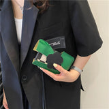 Mini PU Leather Crossbody Bags for Women Summer Solid Shoulder Bag