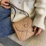 Mini PU Leather Saddle Crossbody Bag for Women