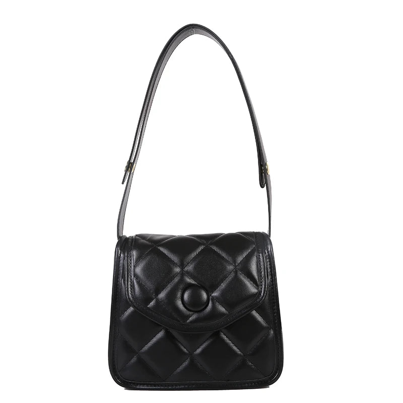 Mini PU Leather Saddle Crossbody Bag for Women