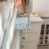 Mini PU Leather Shoulder Bags For Women Chain Crossbody Tote