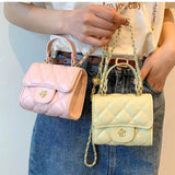 Mini PU Leather Shoulder Bags For Women Chain Crossbody Tote