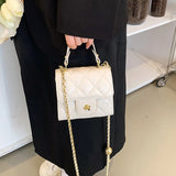 Mini PU Leather Shoulder Bags For Women Chain Crossbody Tote