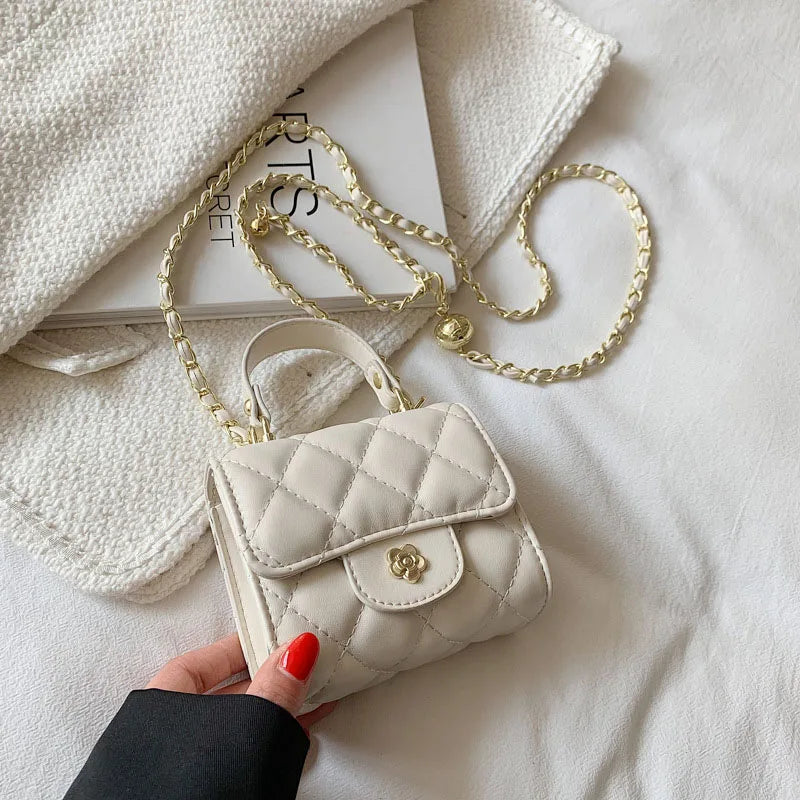 Mini PU Leather Shoulder Bags For Women Chain Crossbody Tote