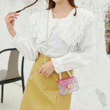 Mini Pearl Jelly Shoulder Bag Women PVC Candy Transparent Chain Bag